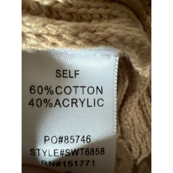 Tan Fringe Sweater - Picture 3 of 3